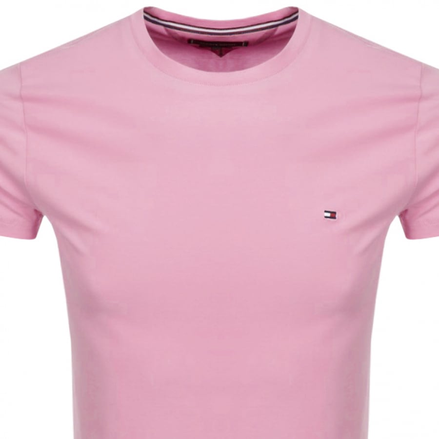 Alternative Image for ProductTommy Hilfiger Slim Fit Logo T Shirt Pink2